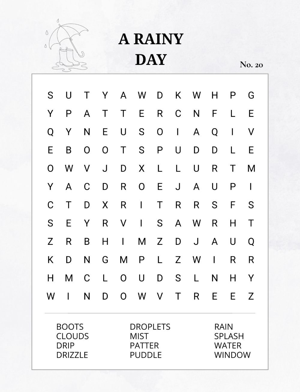 Inside pages of Quiet Moments Word Search showing large print word search puzzles